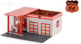 GREENLIGHT 1:64 Mechanic's Corner Series 9 - Vintage Gas Station - Phillips 66 Now Then & Forever Collectibles
