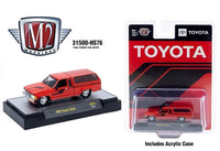 24 Hour Sale M2 Machines 1985 Toyota Truck with Camper Shell Red 1/64 - Free shipping in us