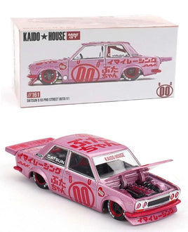 Kaido House x Mini GT Datsun 510 Pro Street Buta V1 Pink  1:64 KHMG161