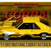 1979 FORD MUSTANG COBRA FASTBACK YELLOW 1:18 SCALE BY GREENLIGHT