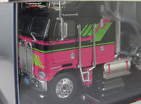 IXO Model 1:64 Scale 1976 Kenworth K100 Aerodyne - Black and Pink