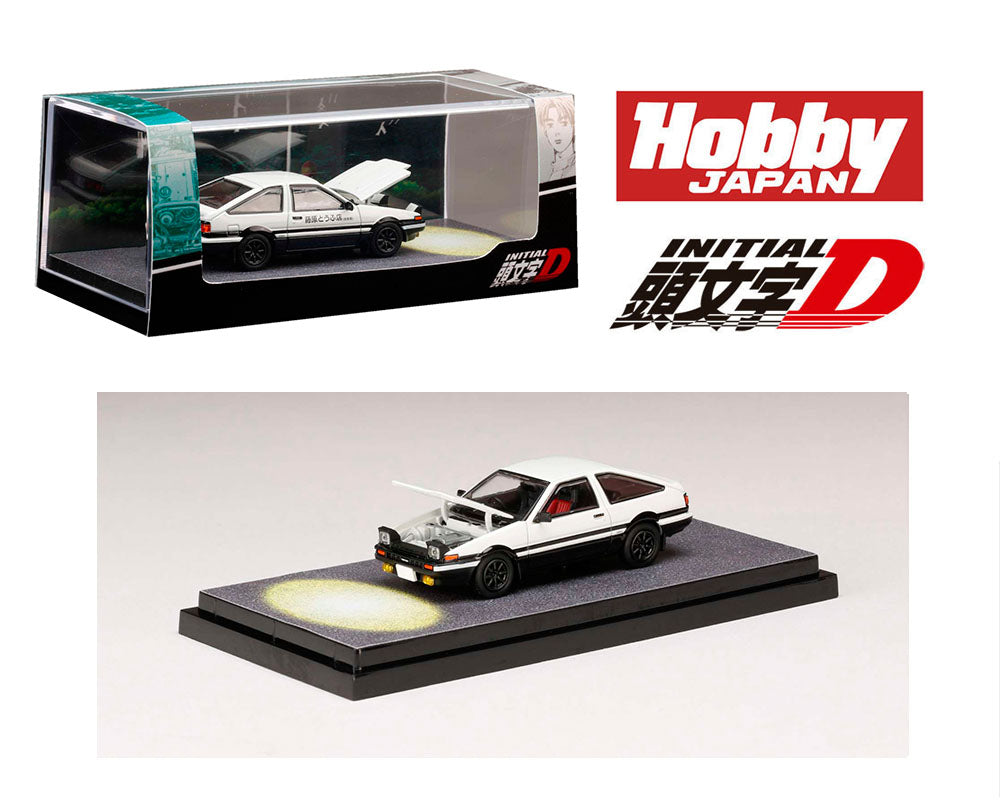 Hobby Japan 1:64 Toyota Sprinter Trueno GT APEX (AE86) INITIAL D Engine Mounted Model VS Wataru Akiyama