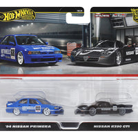 Hot Wheels 1:64 Car Culture Premium 2-Car Set ’94 Nissan Primera & Nissan R390 GT1