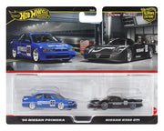 Hot Wheels 1:64 Car Culture Premium 2-Car Set ’94 Nissan Primera & Nissan R390 GT1