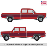 IXO Models 1979 Chevrolet Scottsdale K20 - Carmine Red & Dark Carmine Red