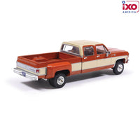 IXO Models 1975 Chevrolet K30 Crew Dab Dually - Grecian Bronze and Santa Fe Tan Deluxe Two-Tone Now Then & Forever Collectibles