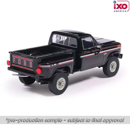 Ixo Model 1:64 1983 Ford F-150 XLS Flareside 4x4 - Raven Black Now Then & Forever Collectibles
