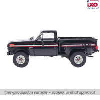 Ixo Model 1:64 1983 Ford F-150 XLS Flareside 4x4 - Raven Black Now Then & Forever Collectibles