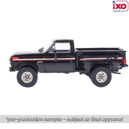 Ixo Model 1:64 1983 Ford F-150 XLS Flareside 4x4 - Raven Black Now Then & Forever Collectibles