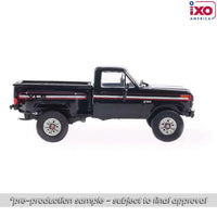 Ixo Model 1:64 1983 Ford F-150 XLS Flareside 4x4 - Raven Black Now Then & Forever Collectibles