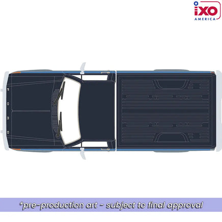 IXO MODELS 1981 Ford F-150 Custom Explorer Short Bed Styleside 4x2 - Tu-Tone Midnight Blue Metallic and Medium Blue Glow Now Then & Forever Collectibles
