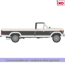 IXO MODELS 1986 Ford F-150 XLT Lariat Long Bed Styleside 4x2 - Combination Tu-Tone Colonial with and Dark Grey Metallic Now Then & Forever Collectibles