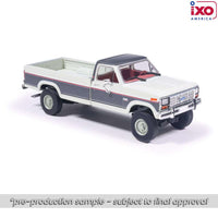 Ixo Models 1986 Ford F-150 XLT Lariat Long Bed Styleside 4x2 - Combination Tu-Tone Colonial with and Dark Grey Metallic Now Then & Forever Collectibles