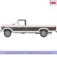 IXO MODELS 1986 Ford F-150 XLT Lariat Long Bed Styleside 4x2 - Combination Tu-Tone Colonial with and Dark Grey Metallic Now Then & Forever Collectibles