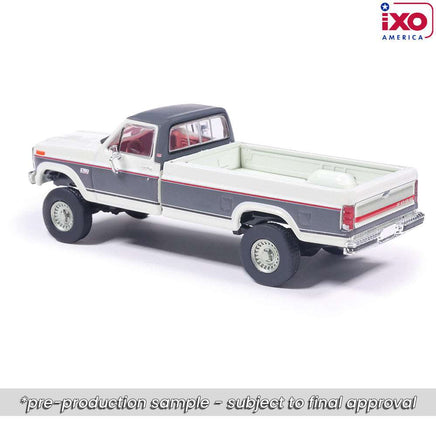 Ixo Models 1986 Ford F-150 XLT Lariat Long Bed Styleside 4x2 - Combination Tu-Tone Colonial with and Dark Grey Metallic Now Then & Forever Collectibles