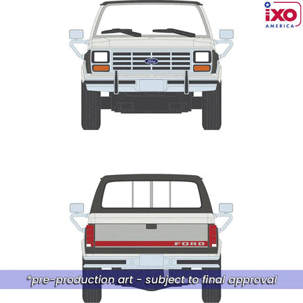 IXO MODELS 1986 Ford F-150 XLT Lariat Long Bed Styleside 4x2 - Combination Tu-Tone Colonial with and Dark Grey Metallic Now Then & Forever Collectibles