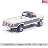 Ixo Models 1986 Ford F-150 XLT Lariat Long Bed Styleside 4x2 - Combination Tu-Tone Colonial with and Dark Grey Metallic Now Then & Forever Collectibles