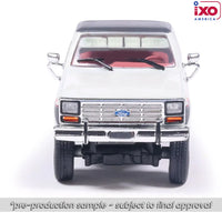 Ixo Models 1986 Ford F-150 XLT Lariat Long Bed Styleside 4x2 - Combination Tu-Tone Colonial with and Dark Grey Metallic Now Then & Forever Collectibles