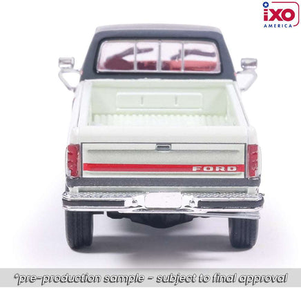 Ixo Models 1986 Ford F-150 XLT Lariat Long Bed Styleside 4x2 - Combination Tu-Tone Colonial with and Dark Grey Metallic Now Then & Forever Collectibles