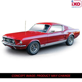 Ixo Models 1967 Ford Mustang GTA Fastback - Candy apple Red Now Then & Forever Collectibles