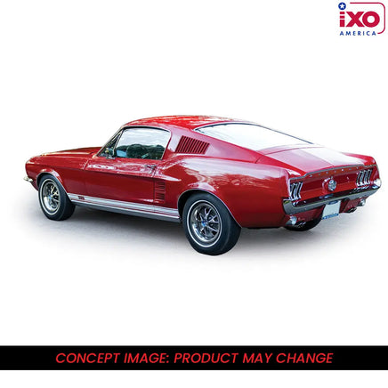 Ixo Models 1967 Ford Mustang GTA Fastback - Candy apple Red Now Then & Forever Collectibles