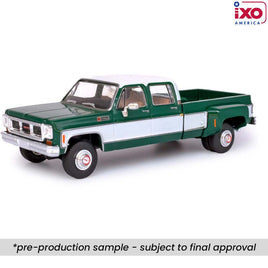 IXO Model 1:64 GMC Sierra Grande 3500 Crew Cab Dually – Green White – Limited Edition