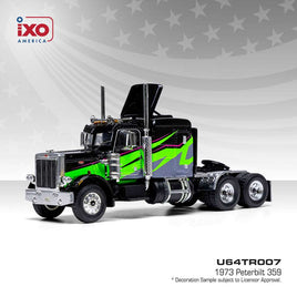 IXO Models 1:64 Scale 1973 Peterbilt 359 - Black and Lime