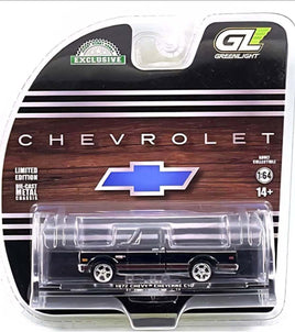 Greenlight 1:64 1972 Chevrolet Cheyenne C10 Short Bed – Black – Hobby Exclusive