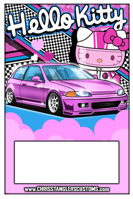 NTF Exclusive Hello Kitty Honda Civic EG