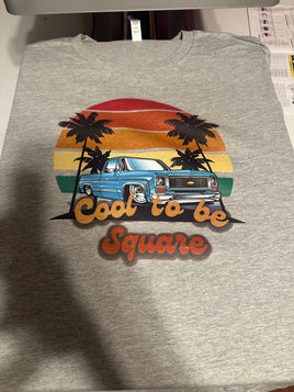 Cool to be square grey shirt