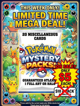 20 Card Pokemon Custom Mystery Pack