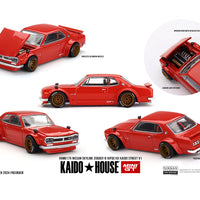 Preorder Kaido House x Mini GT 1:64 Nissan Skyline 2000GT-R (KPGC10) Kaido Street V1- Red