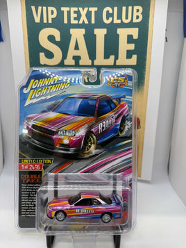 JOHNNY LIGHTNING 2002 Nissan Skyline GT-R R34 CS Customs 1/2496 Made