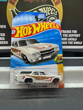 2026 Hot Wheels White 70 Chevelle SS Wagon HW Wagons #110