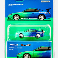 Tarmac Works Mijo Exclusives Vertex Nissan Silvia S15 Falken Livery Blue