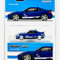 Tarmac Works Mijo Exclusives Global 64 HKS Toyota GR86 Blue Metallic