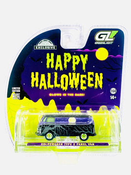 Greenlight Hobby Exclusive 2025 Halloween Spooky Night Volkswagen Type 2 Panel Van w/ Glow in the Dark