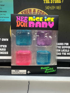 Needoh Nice Ice Baby 4 Pack Mini Cubes Squishy Stress
