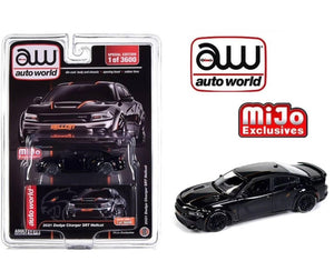 (Preorder) Auto World 1:64 2021 Dodge Charger SRT Hellcat Custom Black Limited 3,600 pieces – Mijo Exclusives
