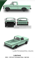 Greenlight Collectibles 1:64 1979 Ford F-100 Ranger Pickup – Light Jade (Hobby Exclusives Now Then & Forever Collectibles