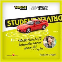 J-Collection Tarmac Works 1:64 Mazda RX-7 FD3S STUDENT DRIVER – Red