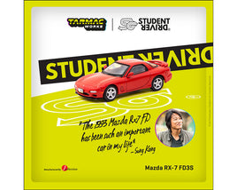 J-Collection Tarmac Works 1:64 Mazda RX-7 FD3S STUDENT DRIVER – Red