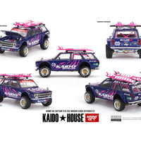 (Preorder) Kaido House x Mini GT 1:64 Datsun 510 4×4 Wagon Kaido Offroad V2- Purple