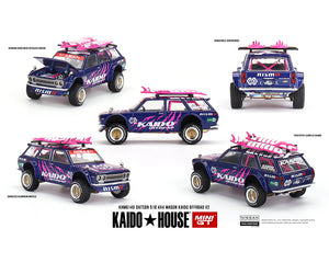 (Preorder) Kaido House x Mini GT 1:64 Datsun 510 4×4 Wagon Kaido Offroad V2- Purple