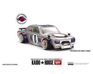 (Preorder) Kaido House x Mini GT 1:64 Nissan Skyline GT-R (KPGC10) Kaido Works V1 – Silver