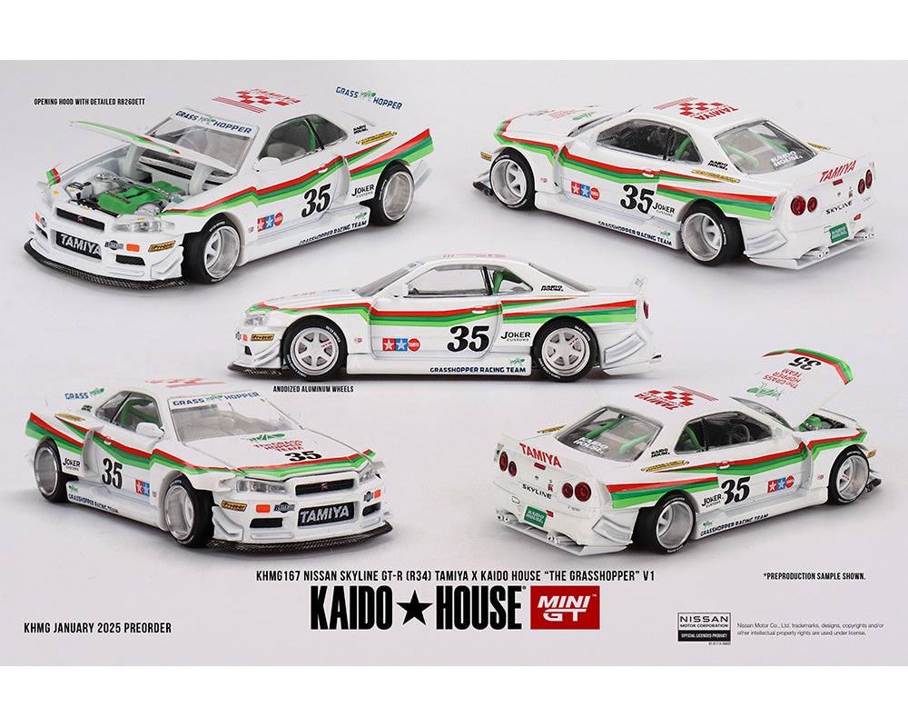Kaido House x Mini GT 1:64 Chase Nissan Skyline GT-R (R34