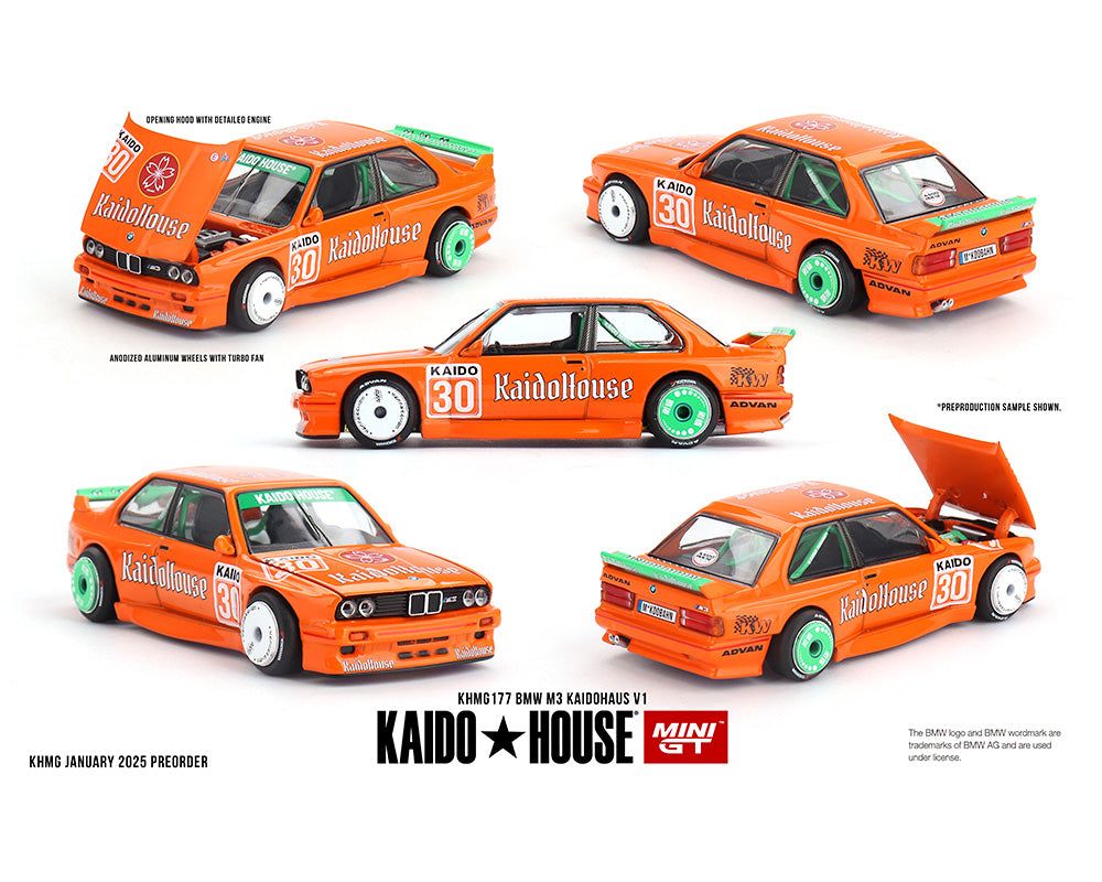 カンディハウス Kaido House x Mini GT 1:64 BMW M3 KAIDOHAUS V1 – Orange| Now
