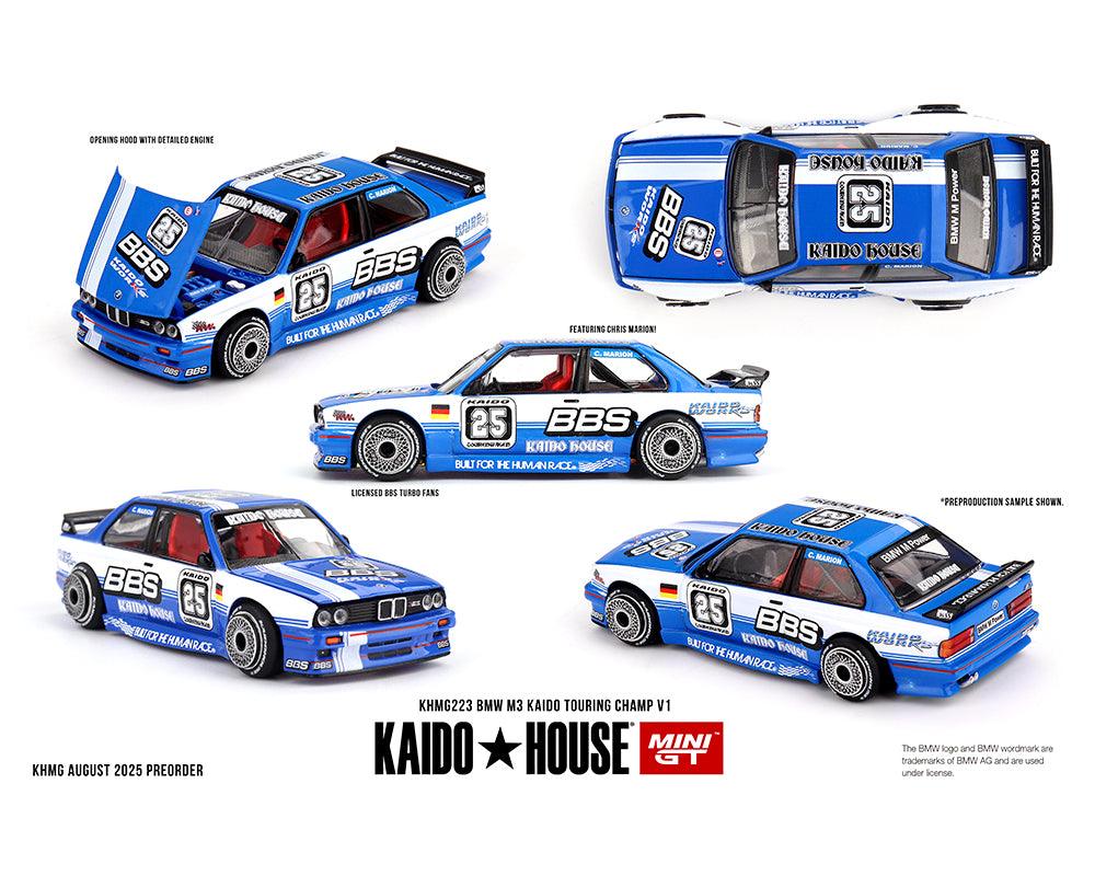 Kaido House x Mini GT BMW M3 Kaido Touring Champ V1 – Blue/White