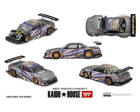 Kaido House x Mini GT Nissan Silvia S13-R Kaido Drift V1 Greddy – Gunmetal Gray