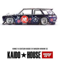 Pre Order MINI GT 1/64 KAIDO HOUSE DATSUN 510 WAGON HANAMI V3 MAGIC PURPLE